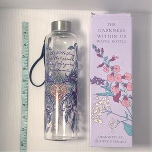 Fairyloot Glass Water Bottle The Darkness Within Us Tricia Levenseller June 2024